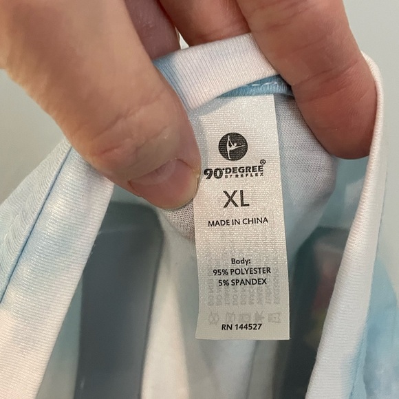 90 Degree By Reflex, XL NWT Tie Dye Shirt - Picture 4 of 7